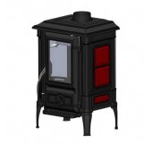 Печь-камин чугунная GUCA ARINA - 1110 ( DARK RED) 